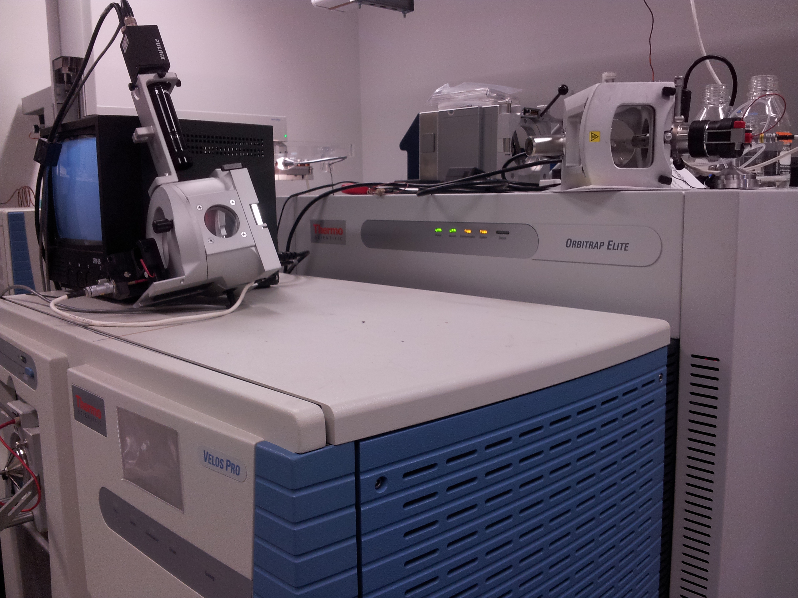 Photograph of the Elite Orbitrap used in the proteomics facility unit within Glasgow Polyomics
